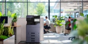 Multifonction KYOCERA dans un bureau pour comparer les besoins A3 et A4